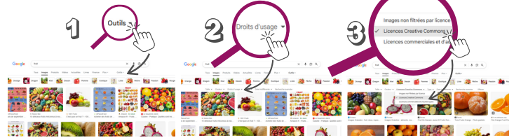 illustration trier une recherche d'image