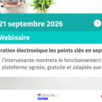 webinaire facturation électronique, avec démonstration d'une plateforme agréée, lundi 21 septembre 2026